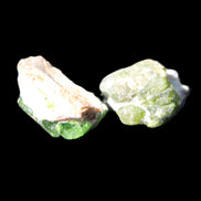 Green Garnet from Pakistan 2 crystals 20mm 12.1g in sunlight - Rocks and Things Store
