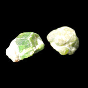 Green Garnet from Pakistan 2 crystals 20mm 12.1g in sunlight - Rocks and Things Store