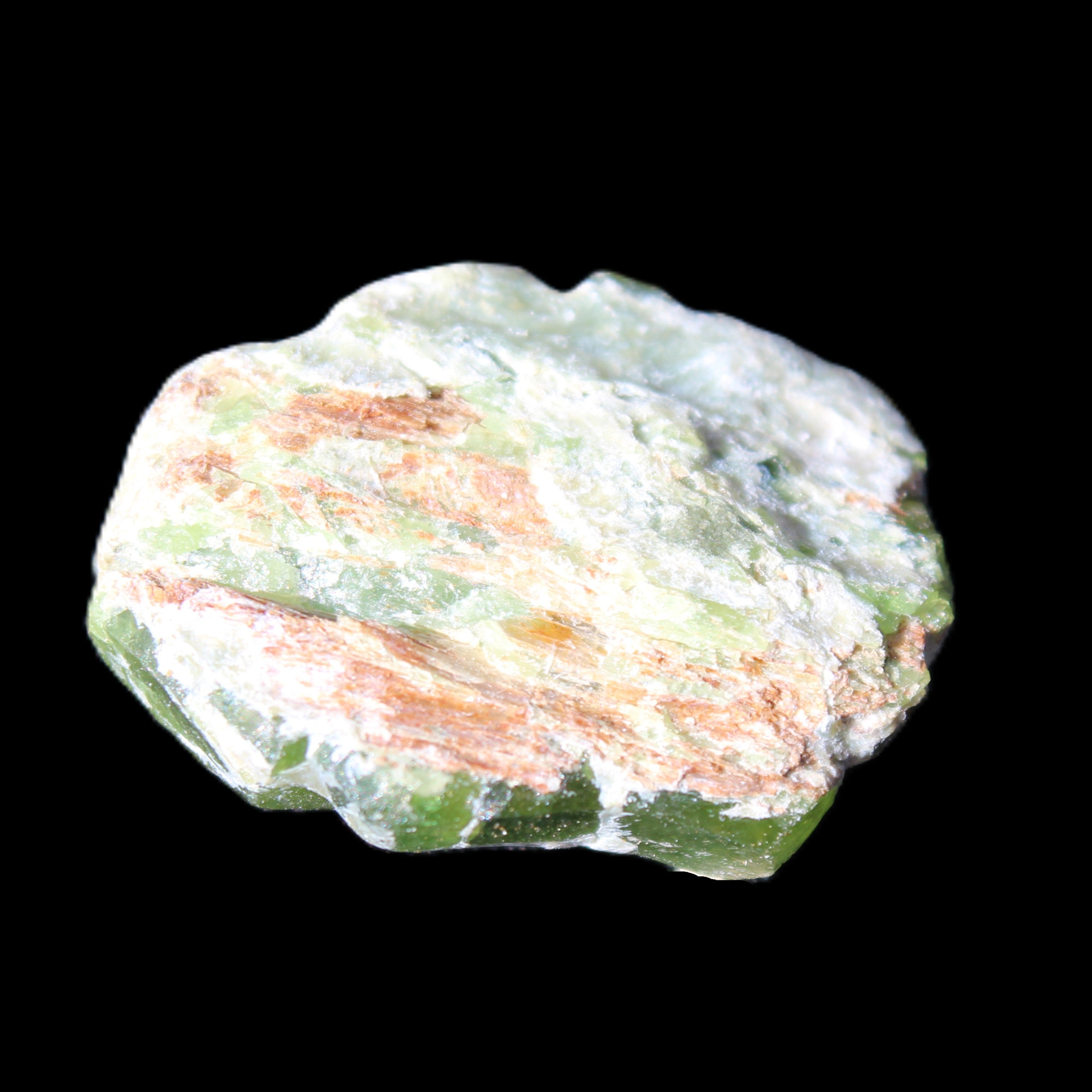 Green Garnet from Pakistan 25*19*9mm crystal 10.0g in sunlight - Rocks and Things Store