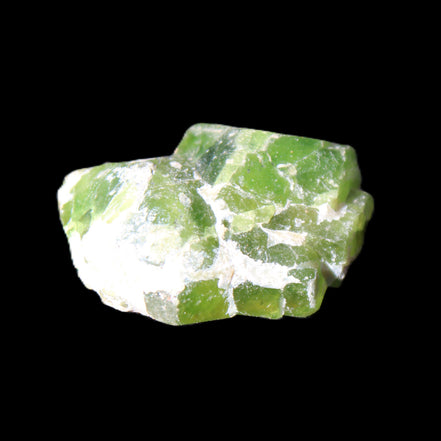 Green Garnet from Pakistan 25*19*9mm crystal 10.0g in sunlight - Rocks and Things Store