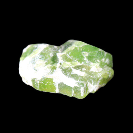 Green Garnet from Pakistan 25*19*9mm crystal 10.0g in sunlight - Rocks and Things Store