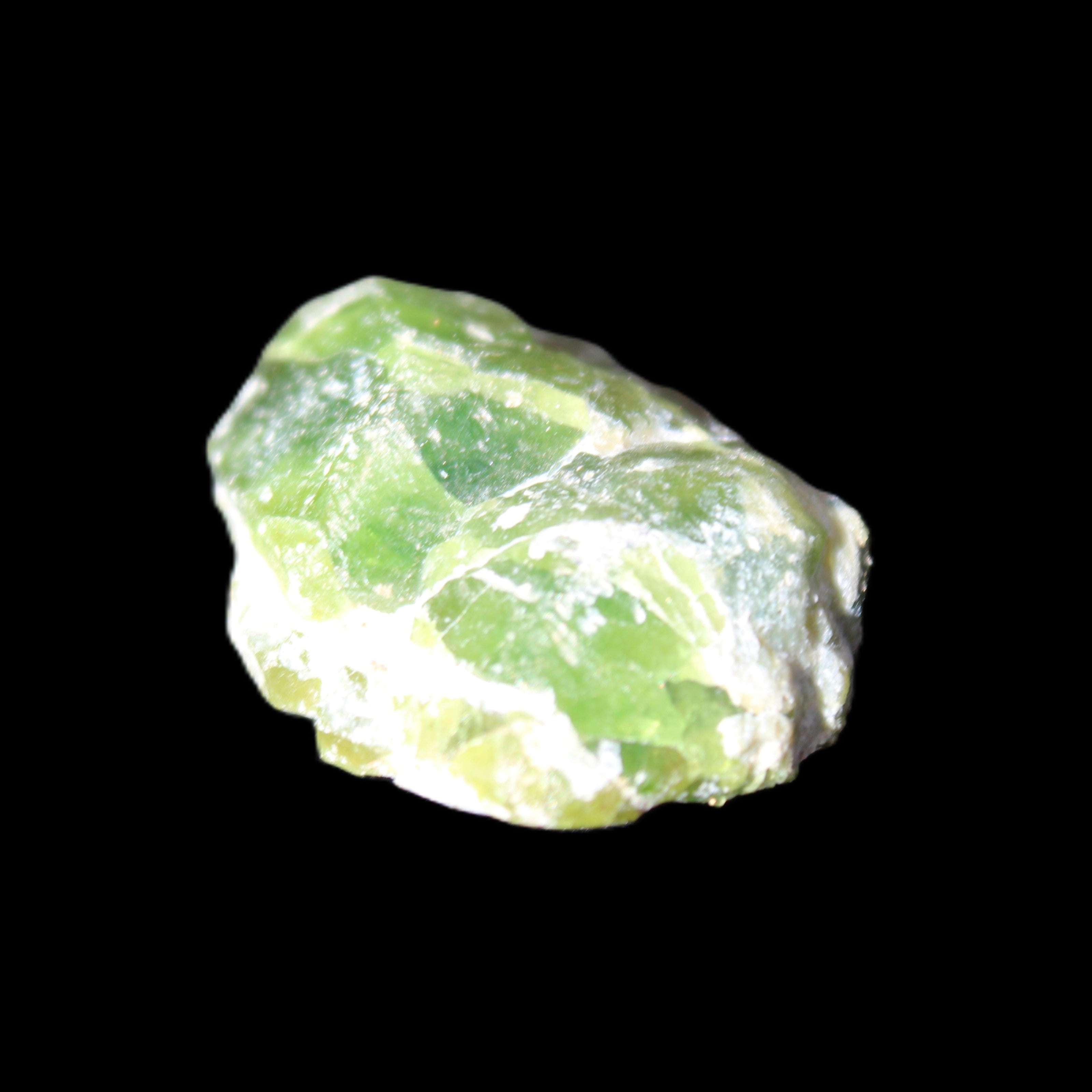 Green Garnet from Pakistan 25*19*9mm crystal 10.0g in sunlight - Rocks and Things Store