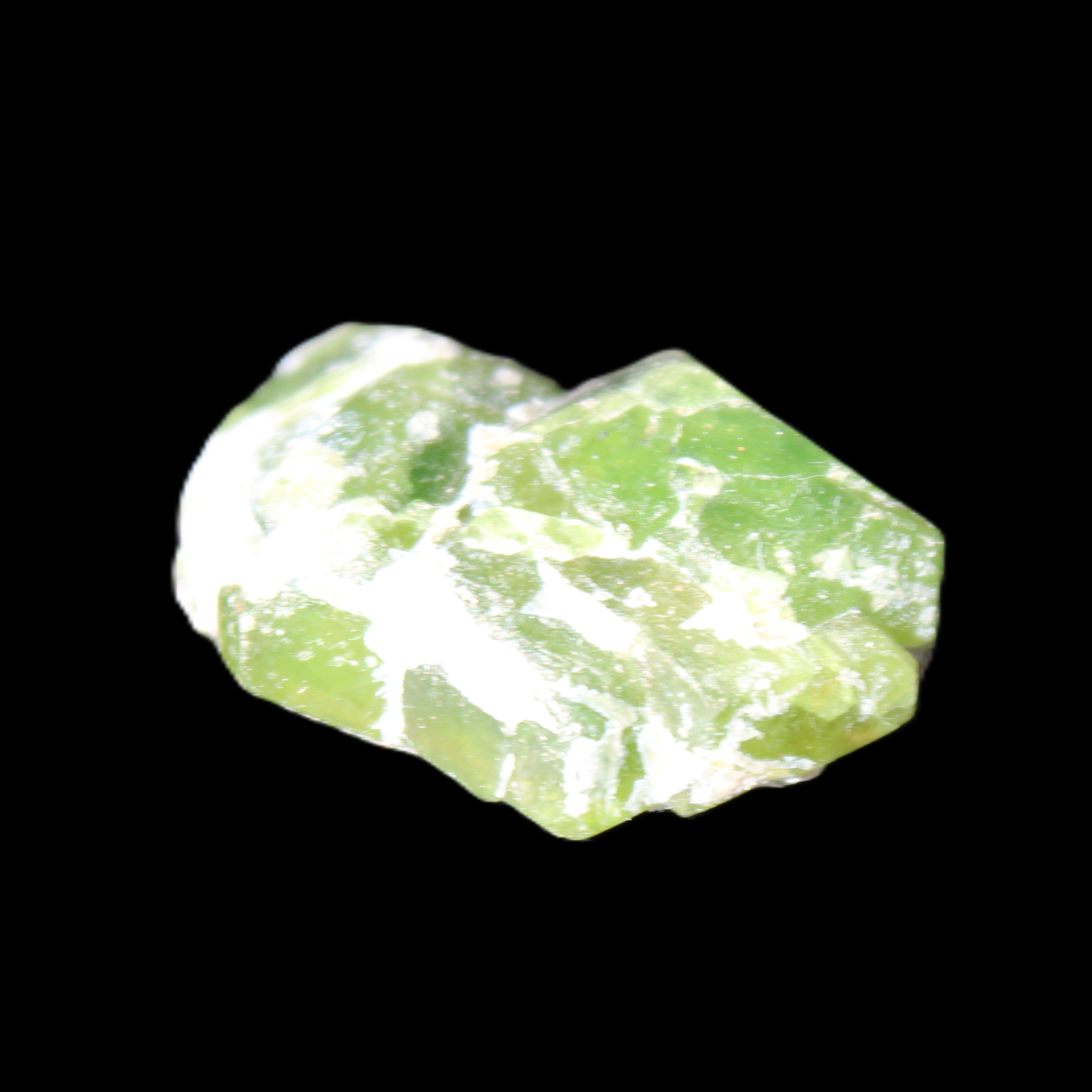 Green Garnet from Pakistan 25*19*9mm crystal 10.0g in sunlight - Rocks and Things Store