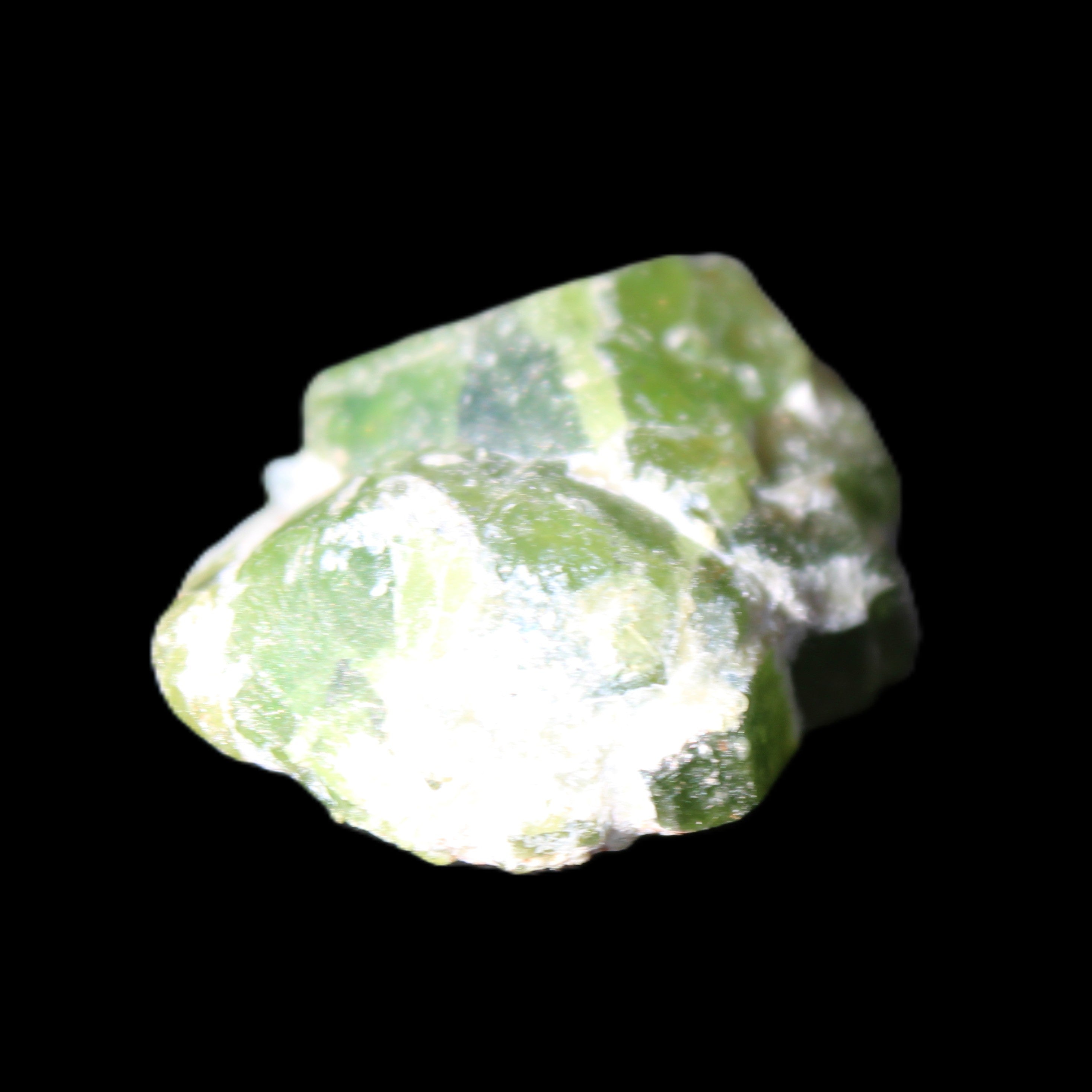 Green Garnet from Pakistan 25*19*9mm crystal 10.0g in sunlight - Rocks and Things Store