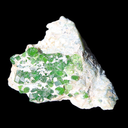 Green Garnet from Pakistan crystal cluster 32*40*18mm 20.0g in sunlight - Rocks and Things Store