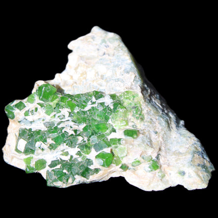 Green Garnet from Pakistan crystal cluster 32*40*18mm 20.0g in sunlight - Rocks and Things Store