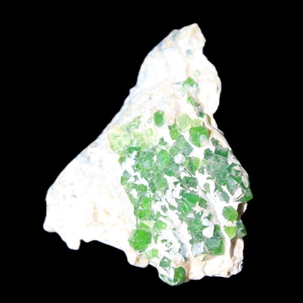Green Garnet from Pakistan crystal cluster 32*40*18mm 20.0g in sunlight - Rocks and Things Store