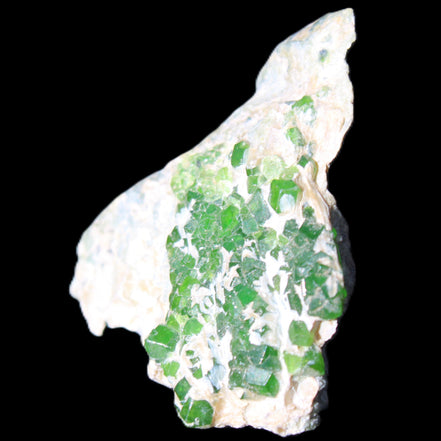 Green Garnet from Pakistan crystal cluster 32*40*18mm 20.0g in sunlight - Rocks and Things Store
