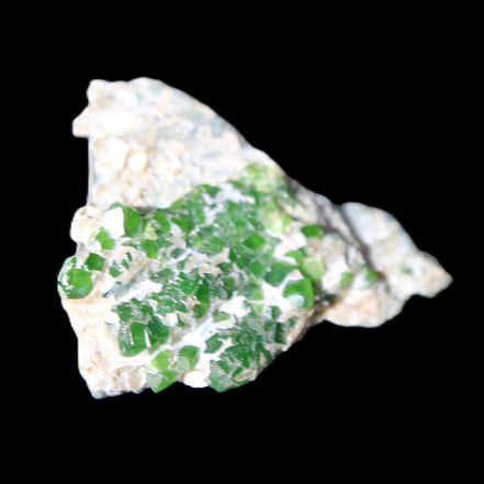 Green Garnet from Pakistan crystal cluster 32*40*18mm 20.0g in sunlight - Rocks and Things Store