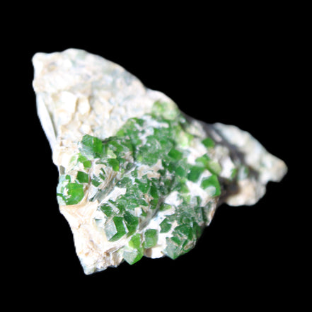 Green Garnet from Pakistan crystal cluster 32*40*18mm 20.0g in sunlight - Rocks and Things Store