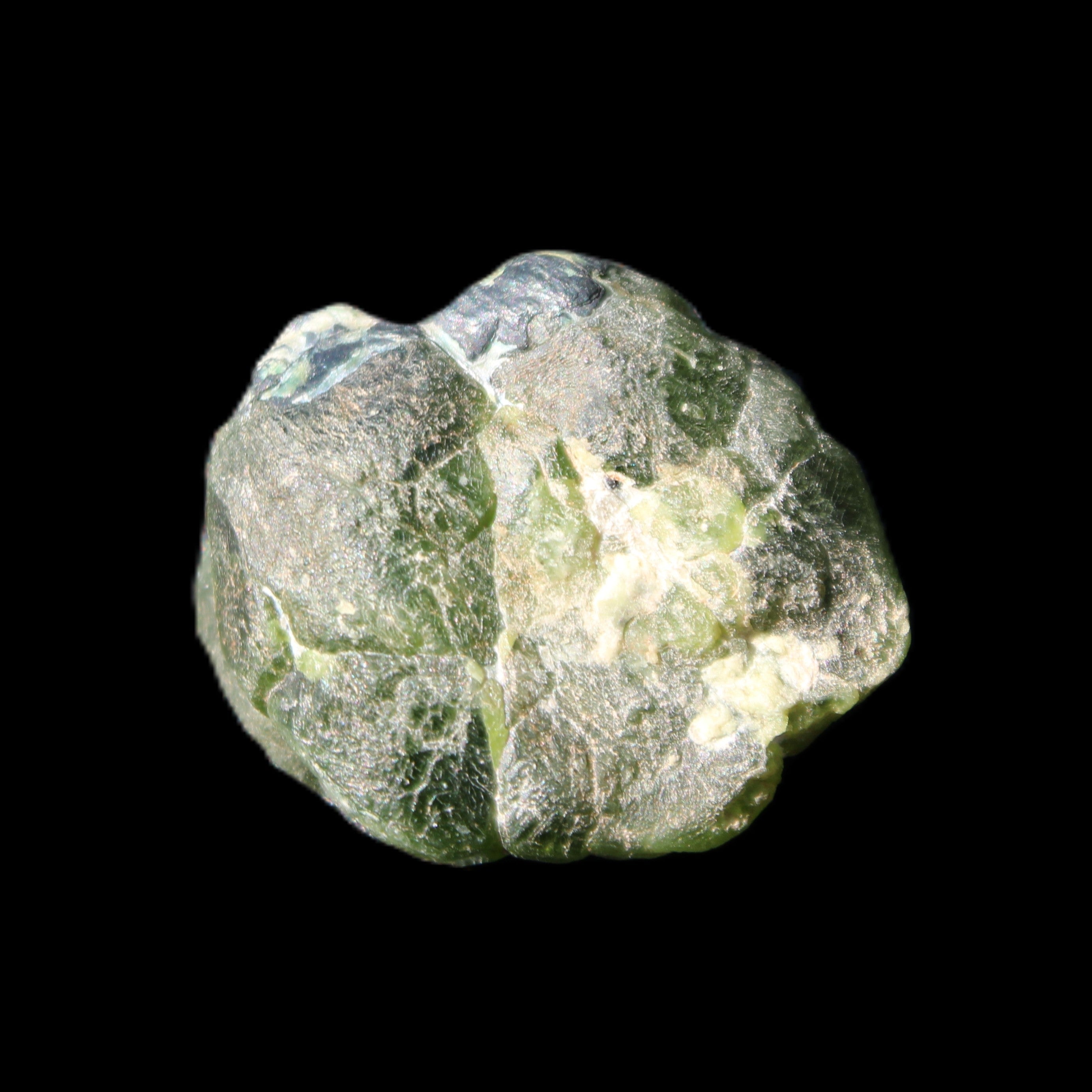 Green Garnet from Pakistan crystal 26*10mm 15.2g in sunlight - Rocks and Things Store