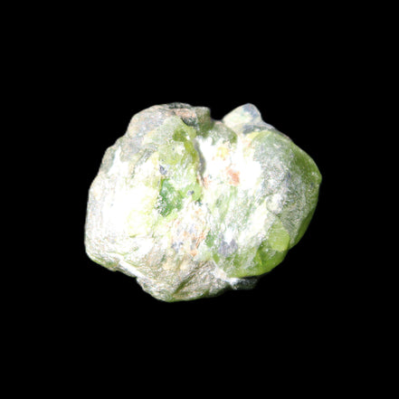 Green Garnet from Pakistan crystal 26*10mm 15.2g in sunlight - Rocks and Things Store