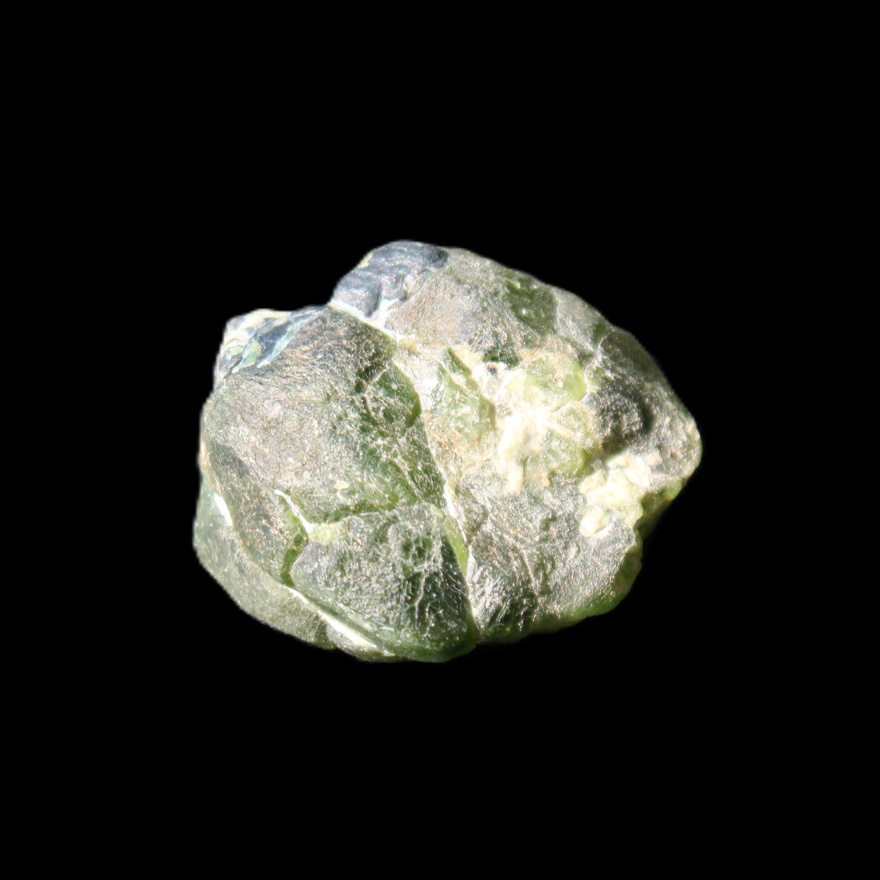 Green Garnet from Pakistan crystal 26*10mm 15.2g in sunlight - Rocks and Things Store