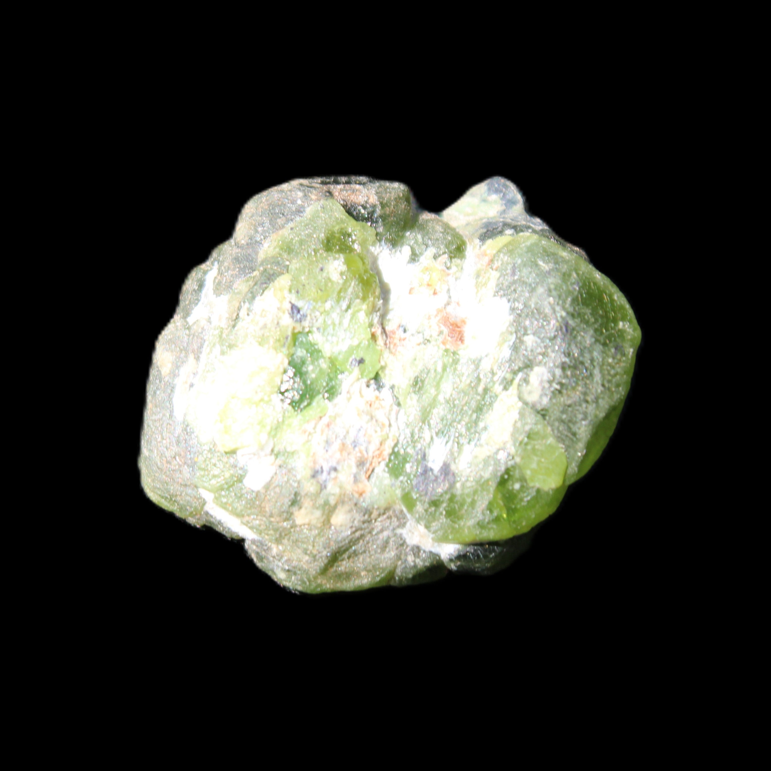 Green Garnet from Pakistan crystal 26*10mm 15.2g in sunlight - Rocks and Things Store