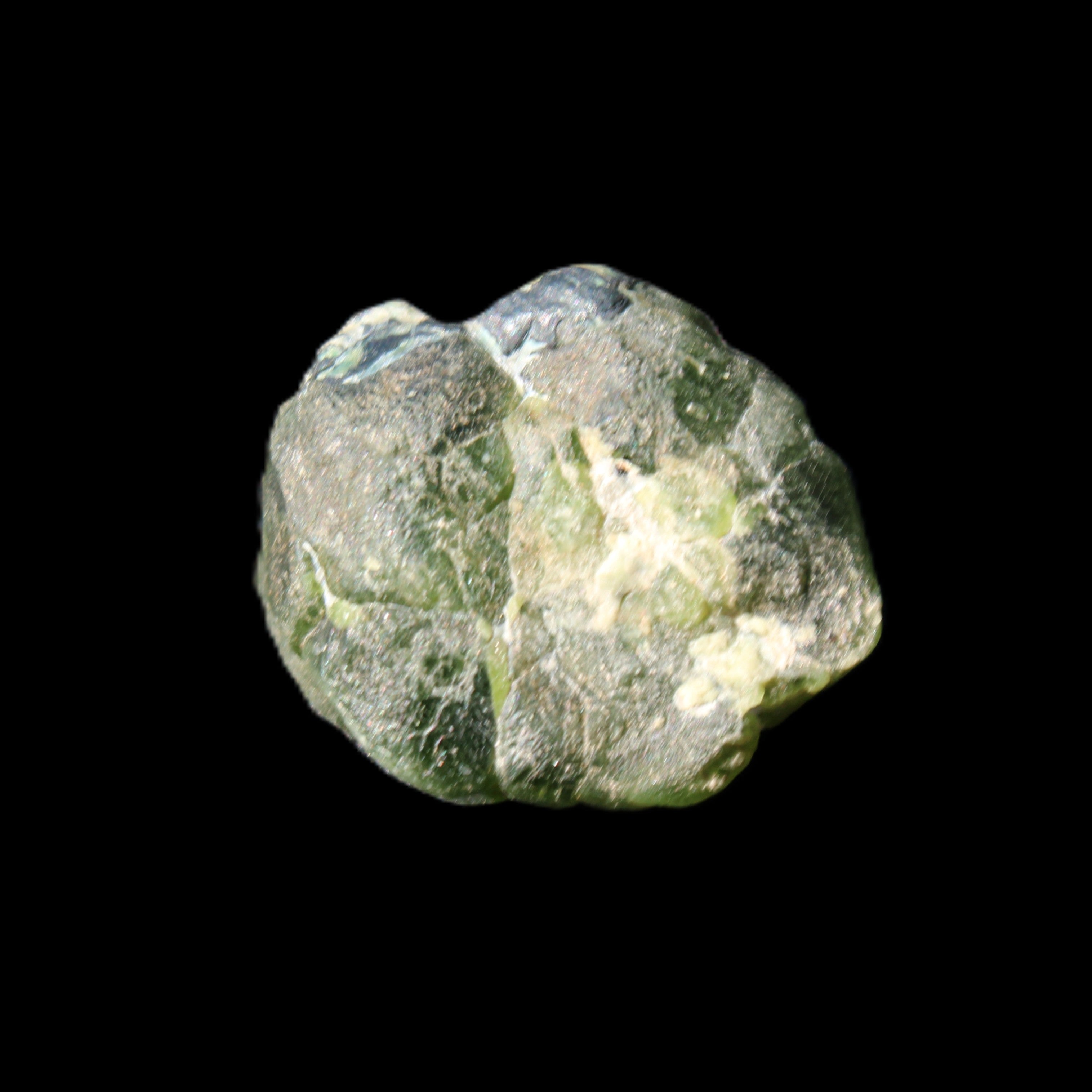Green Garnet from Pakistan crystal 26*10mm 15.2g in sunlight - Rocks and Things Store