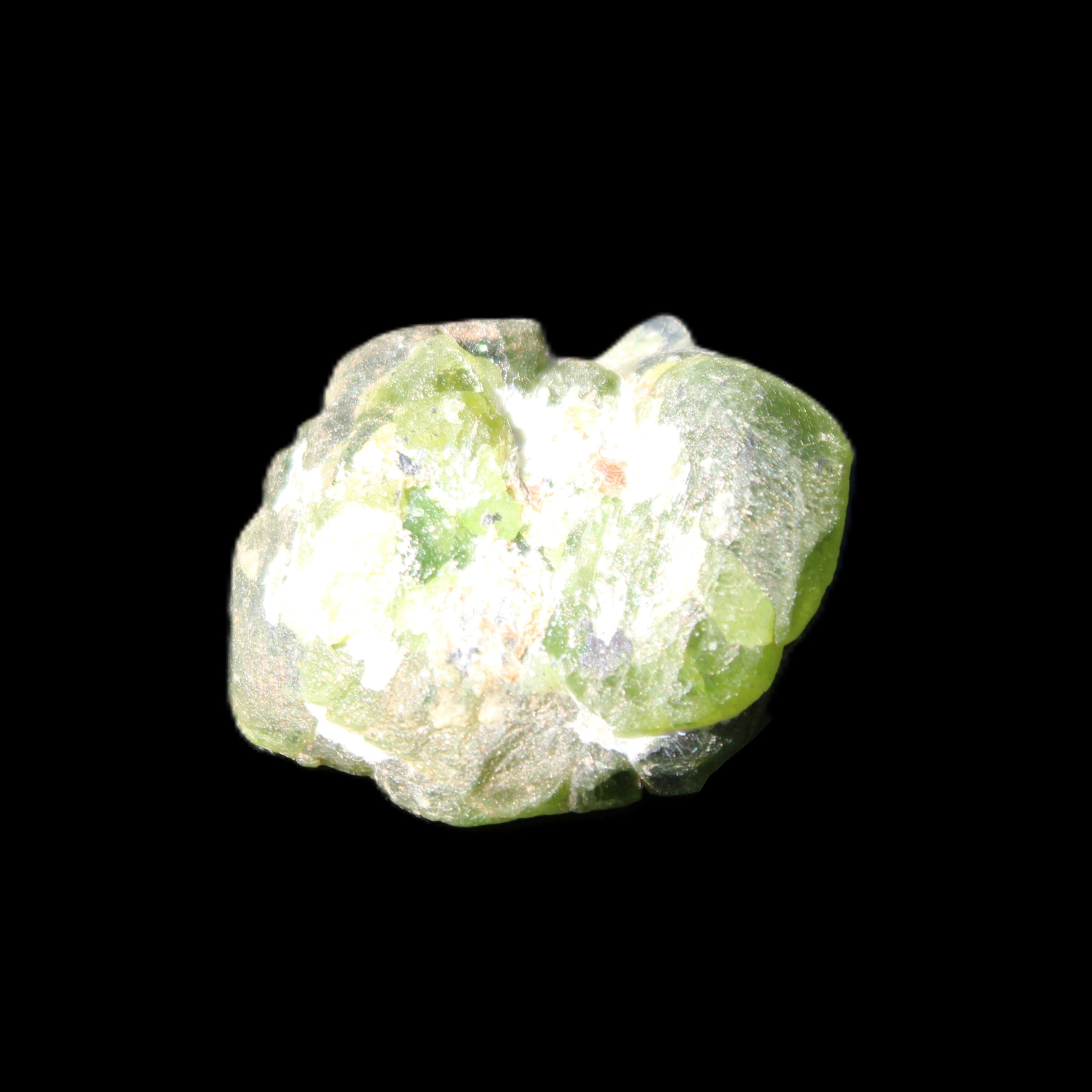 Green Garnet from Pakistan crystal 26*10mm 15.2g in sunlight - Rocks and Things Store