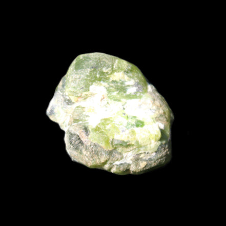 Green Garnet from Pakistan crystal 26*10mm 15.2g in sunlight - Rocks and Things Store