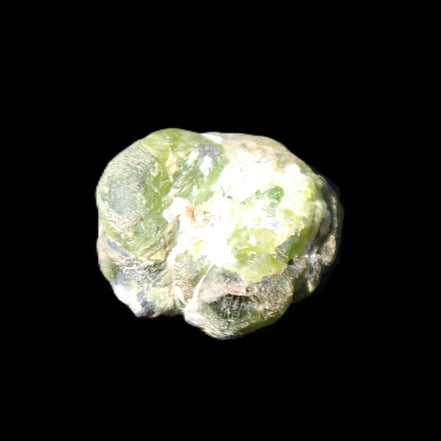 Green Garnet from Pakistan crystal 26*10mm 15.2g in sunlight - Rocks and Things Store