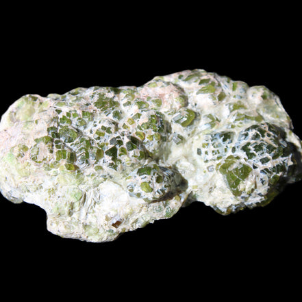 Green Garnet from Pakistan crystal cluster 67*35*25mm 89g in sunlight - Rocks and Things Store