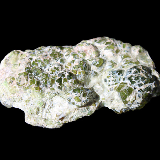 Green Garnet from Pakistan crystal cluster 67*35*25mm 89g in sunlight - Rocks and Things Store