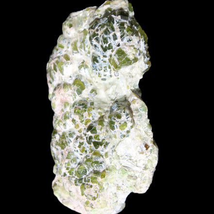 Green Garnet from Pakistan crystal cluster 67*35*25mm 89g in sunlight - Rocks and Things Store