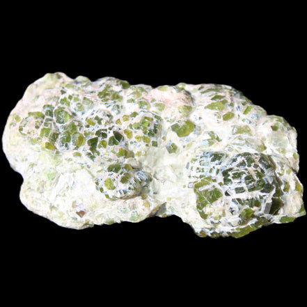Green Garnet from Pakistan crystal cluster 67*35*25mm 89g in sunlight - Rocks and Things Store