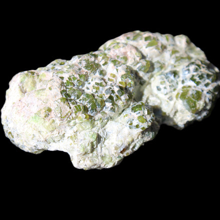 Green Garnet from Pakistan crystal cluster 67*35*25mm 89g in sunlight - Rocks and Things Store