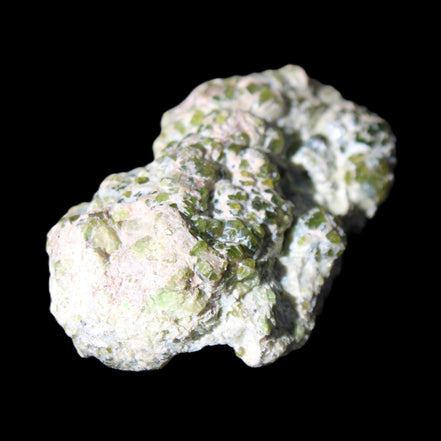 Green Garnet from Pakistan crystal cluster 67*35*25mm 89g in sunlight - Rocks and Things Store