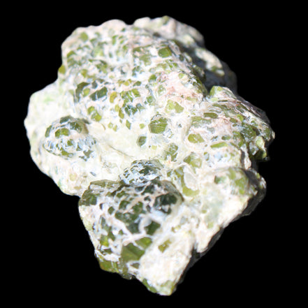 Green Garnet from Pakistan crystal cluster 67*35*25mm 89g in sunlight - Rocks and Things Store