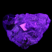 Red with Green Garnet cluster from Pakistan crystal cluster 45*38*45mm 97g in UV light - Rocks and Things Store