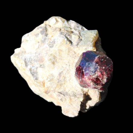 Red with Green Garnet cluster from Pakistan crystal cluster 45*38*45mm 97g in sunlight - Rocks and Things Store