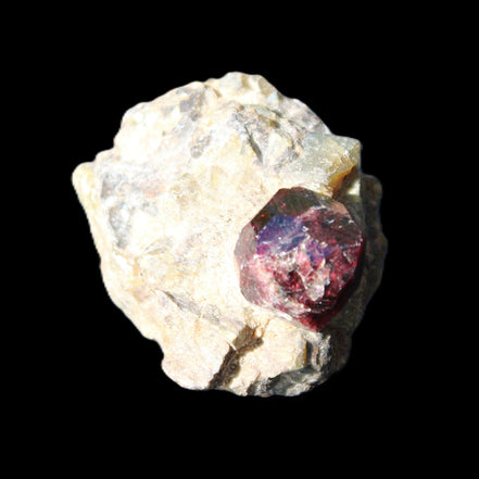 Red with Green Garnet cluster from Pakistan crystal cluster 45*38*45mm 97g in sunlight - Rocks and Things Store