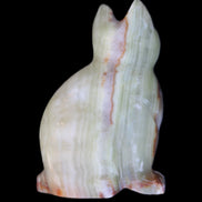Afghan Jade hand-carved Cat 80*46*103mm 540g in sunlight - Rocks and Things Store