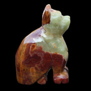 Afghan Jade hand-carved Cat 70*38*100mm 416g in sunlight - Rocks and Things Store