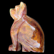 Afghan Jade hand-carved Cat 70*38*100mm 416g in sunlight - Rocks and Things Store