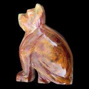 Afghan Jade hand-carved Cat 70*38*100mm 416g in sunlight - Rocks and Things Store