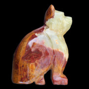 Afghan Jade hand-carved Cat 70*38*100mm 416g in sunlight - Rocks and Things Store