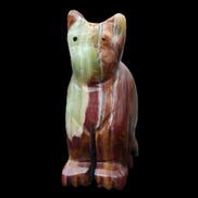 Afghan Jade hand-carved Cat 70*38*100mm 416g in sunlight - Rocks and Things Store