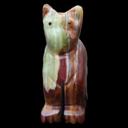 Afghan Jade hand-carved Cat 70*38*100mm 416g in sunlight - Rocks and Things Store