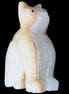 Afghan Jade hand-carved Cat 66*35*98mm 385g in sunlight - Rocks and Things Store