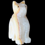 Afghan Jade hand-carved Cat 66*35*98mm 385g in sunlight - Rocks and Things Store