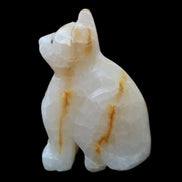 Afghan Jade hand-carved Cat 66*35*98mm 385g in sunlight - Rocks and Things Store