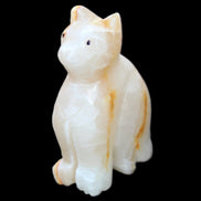 Afghan Jade hand-carved Cat 66*35*98mm 385g in sunlight - Rocks and Things Store