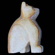 Afghan Jade hand-carved Cat 66*35*98mm 385g in sunlight - Rocks and Things Store