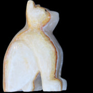 Afghan Jade hand-carved Cat 66*35*98mm 385g in sunlight - Rocks and Things Store