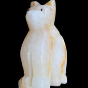 Afghan Jade hand-carved Cat 66*35*98mm 385g in sunlight - Rocks and Things Store