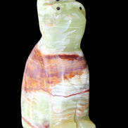 Afghan Jade hand-carved Cat 67*31*103mm 354g in sunlight - Rocks and Things Store