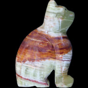Afghan Jade hand-carved Cat 67*31*103mm 354g in sunlight - Rocks and Things Store