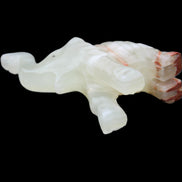 Afghan Jade hand-carved Elephant 78*33*111mm 248g in sunlight - Rocks and Things Store