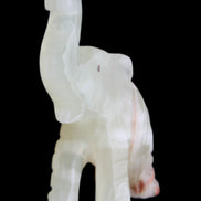 Afghan Jade hand-carved Elephant 78*33*111mm 248g in sunlight - Rocks and Things Store